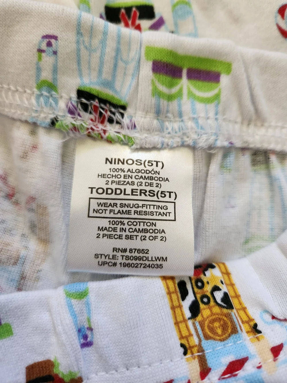 Disney pajama set
